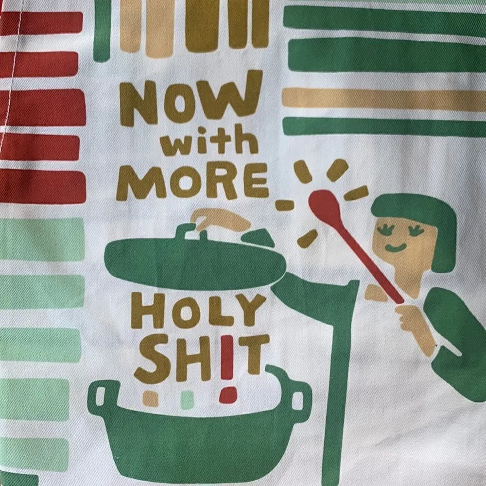 Blue Q Cotton Apron Now with More Holy Sh$$